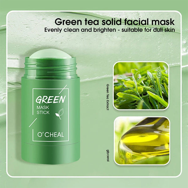 Grüner Tee Gesichtsmaske Stick