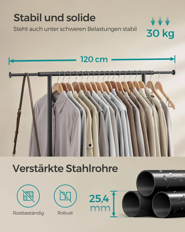 Flexibler Kleiderständer auf Rollen MySalvora
