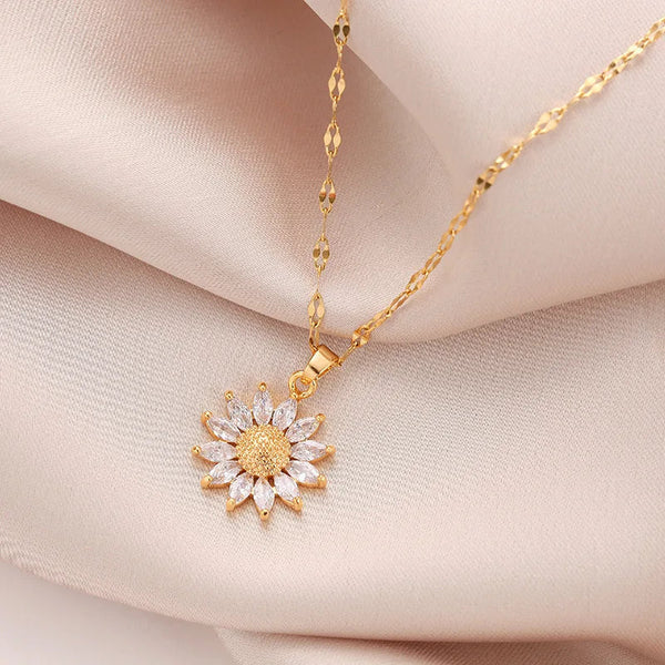 Sonnenblumen Kette für Damen MySalvora