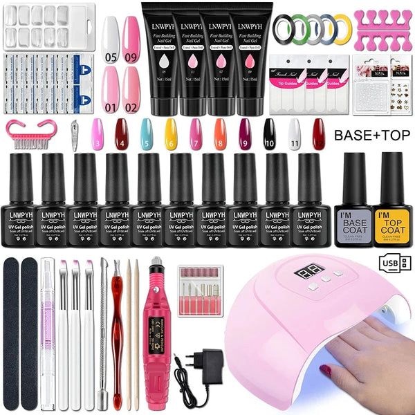 Glänzendes Nagelset Starterkit