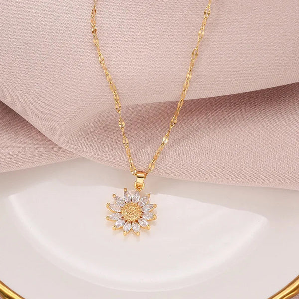 Sonnenblumen Kette für Damen