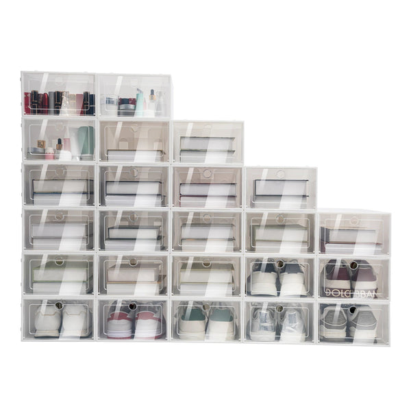 Klarer Schuh-Organizer für Ordnung