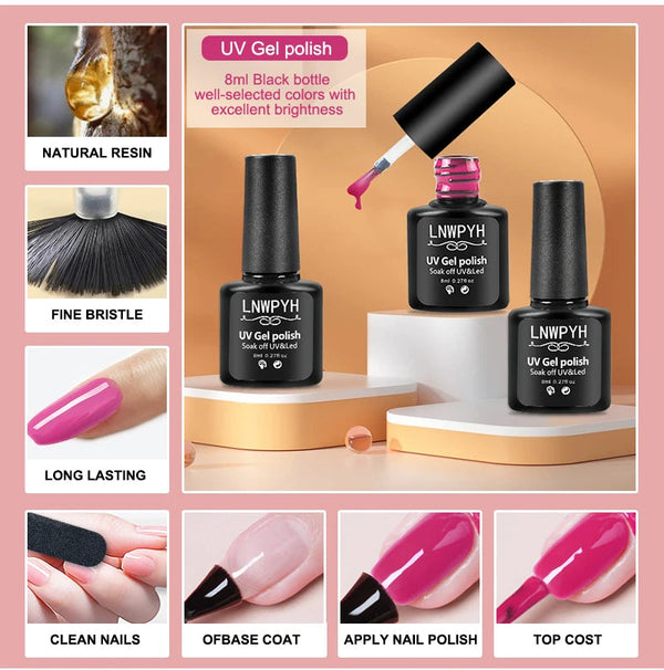 Glänzendes Nagelset Starterkit