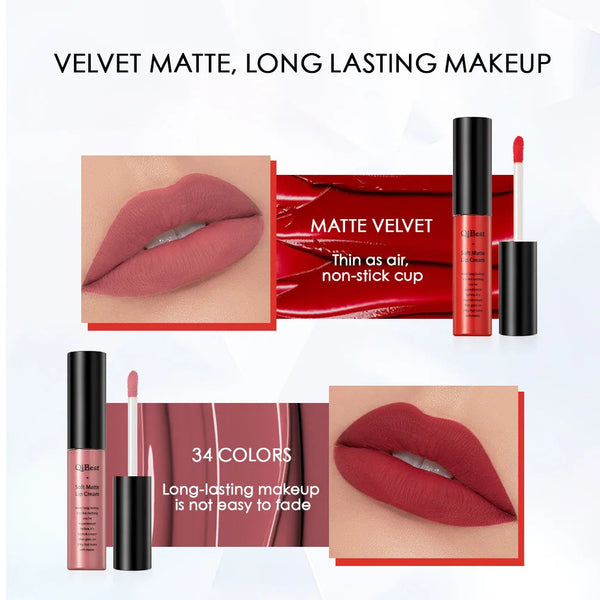 QIBEST Samtiger Lippenstift MySalvora