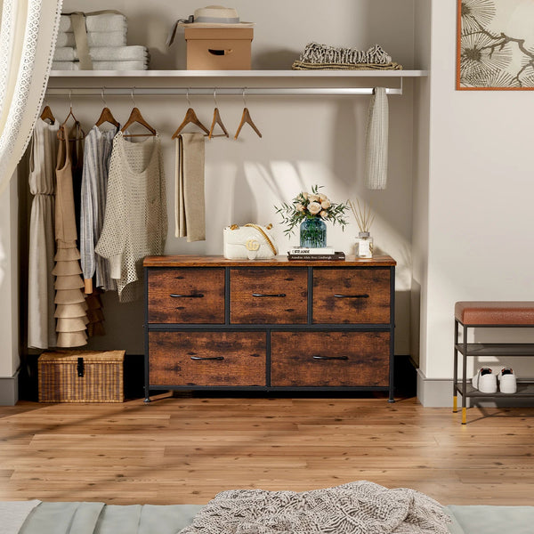 Stilvoller Kleiderschrank mit Stoffschubladen MySalvora