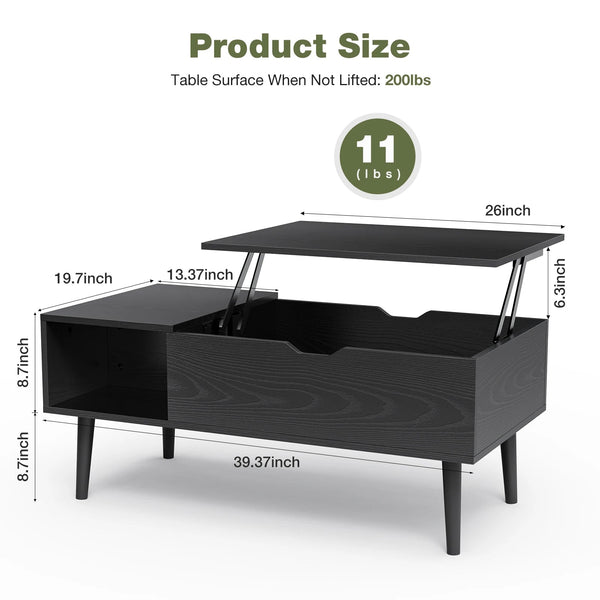 Eleganter Hebe-Couchtisch MySalvora