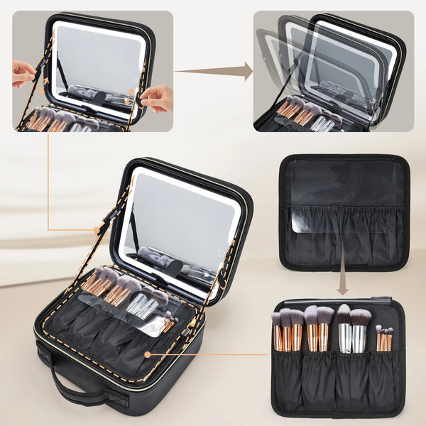Schminktasche mit LED Spiegel