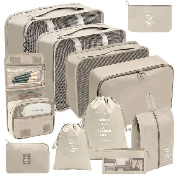 10 Stück Reise-Taschen Organizer Set MySalvora