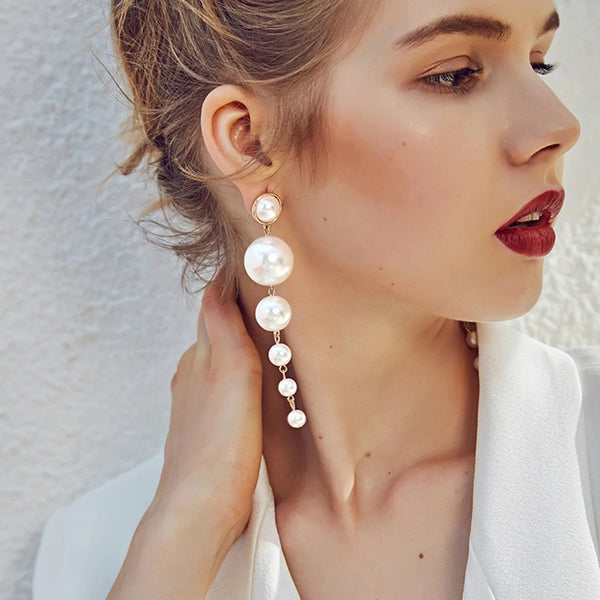 Elegante Perlenohrringe für Damen MySalvora