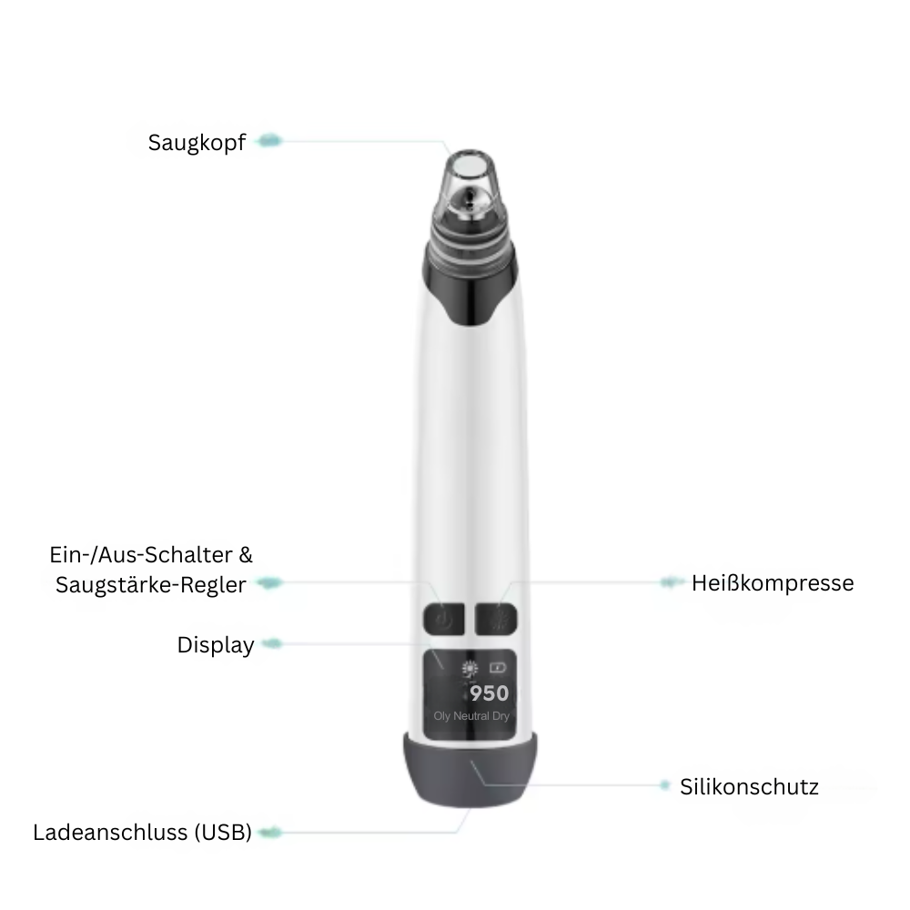 ClearSkin Pro – Elektrischer Mitesser-Entferner mit Wärmefunktion MySalvora