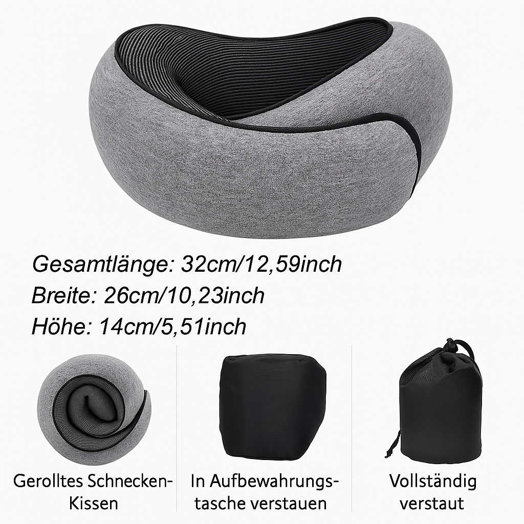 TravelNest™ U-förmiges Kissen mit Memory-Schaum MySalvora