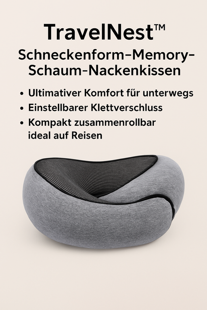 TravelNest™ U-förmiges Kissen mit Memory-Schaum MySalvora