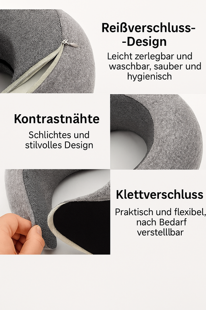 TravelNest™ U-förmiges Kissen mit Memory-Schaum MySalvora