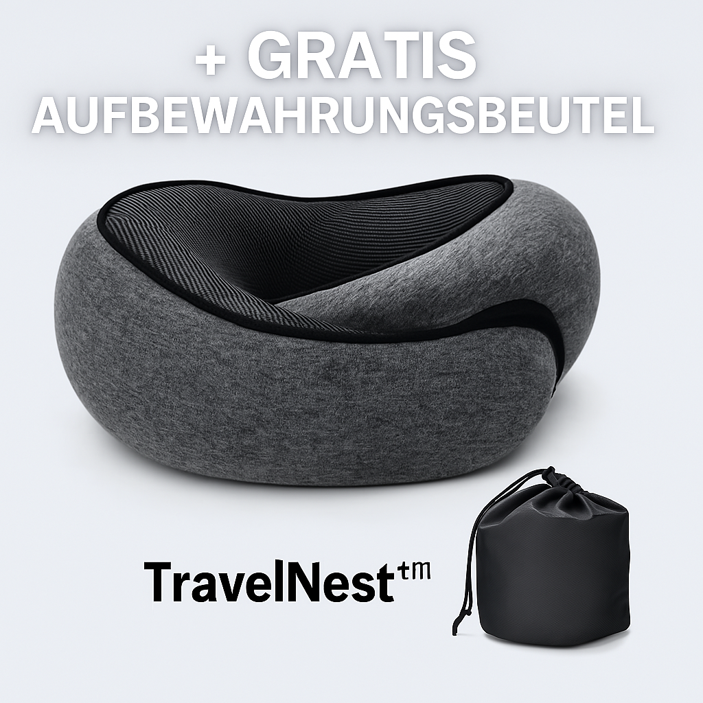 TravelNest™ U-förmiges Kissen mit Memory-Schaum MySalvora