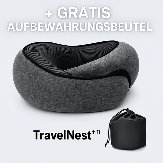 TravelNest™ U-förmiges Kissen mit Memory-Schaum MySalvora