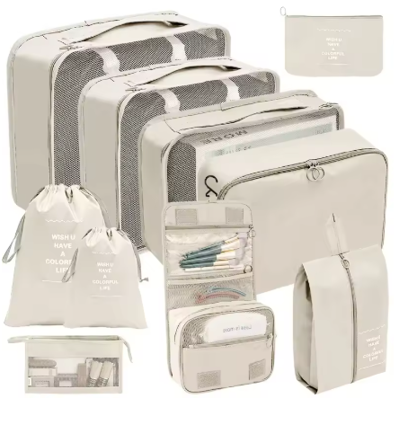 10 Stück Reise-Taschen Organizer Set MySalvora