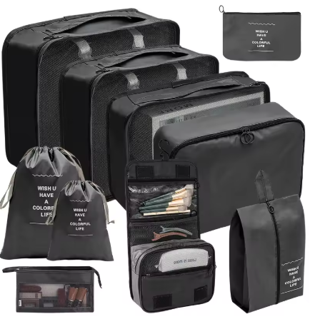 10 Stück Reise-Taschen Organizer Set MySalvora
