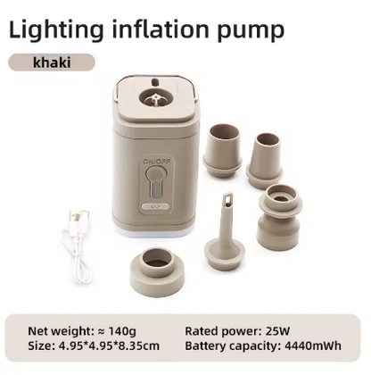 Kompakte Luftpumpe mit Licht MySalvora