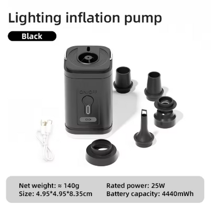 Kompakte Luftpumpe mit Licht MySalvora