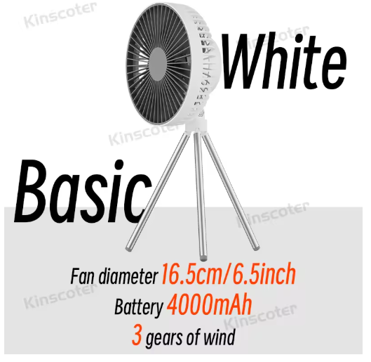 Praktischer Camping-Ventilator mit Licht MySalvora