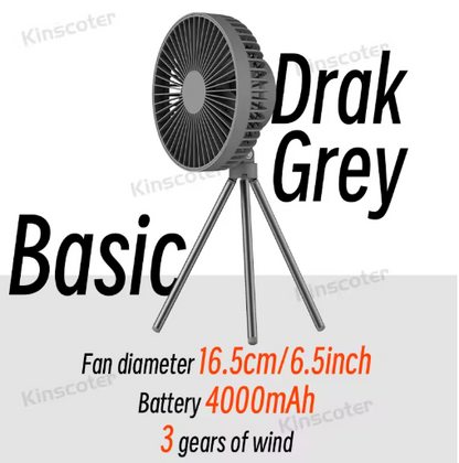 Praktischer Camping-Ventilator mit Licht MySalvora