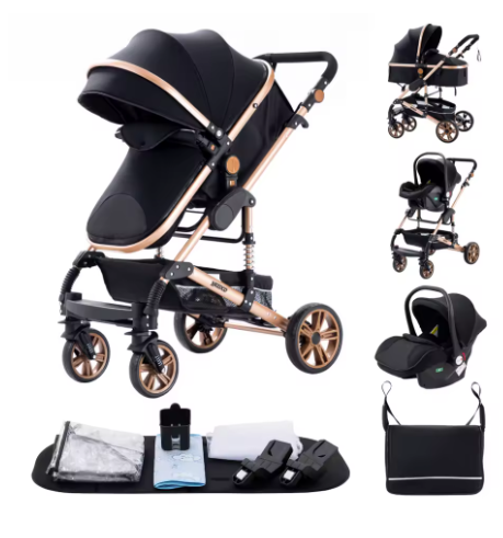 3 in 1 Luxus Kinderwagen für Reisen MySalvora