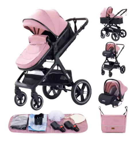 3 in 1 Luxus Kinderwagen für Reisen MySalvora