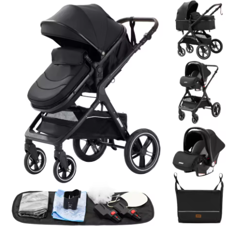 3 in 1 Luxus Kinderwagen für Reisen MySalvora