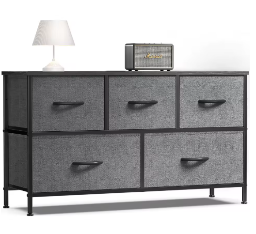 Stilvoller Kleiderschrank mit Stoffschubladen MySalvora