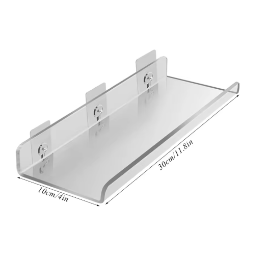 Schwebendes Acrylregal für Zuhause MySalvora