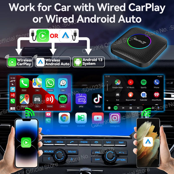 8 GB+128 GB CarLink AI Wireless Autobox MySalvora