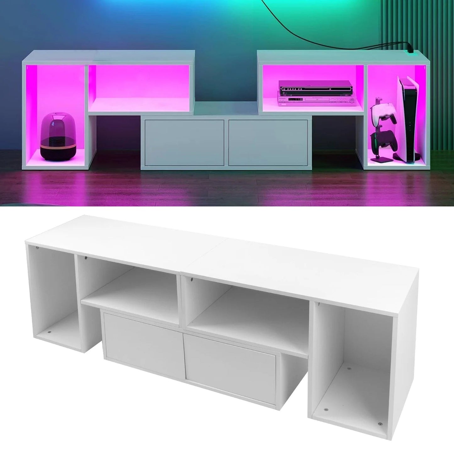 Eleganter TV-Schrank mit LED MySalvora