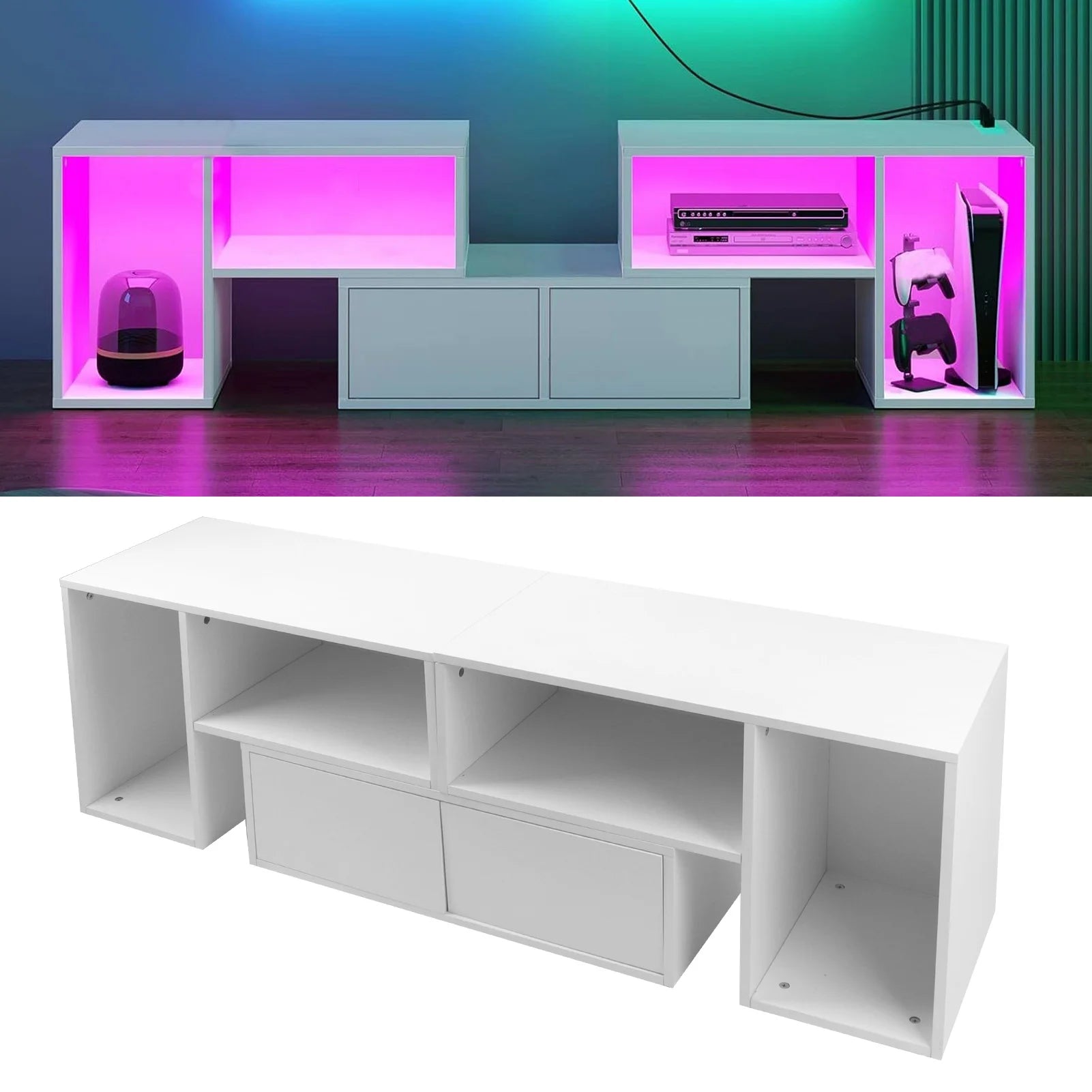 Eleganter TV-Schrank mit LED MySalvora