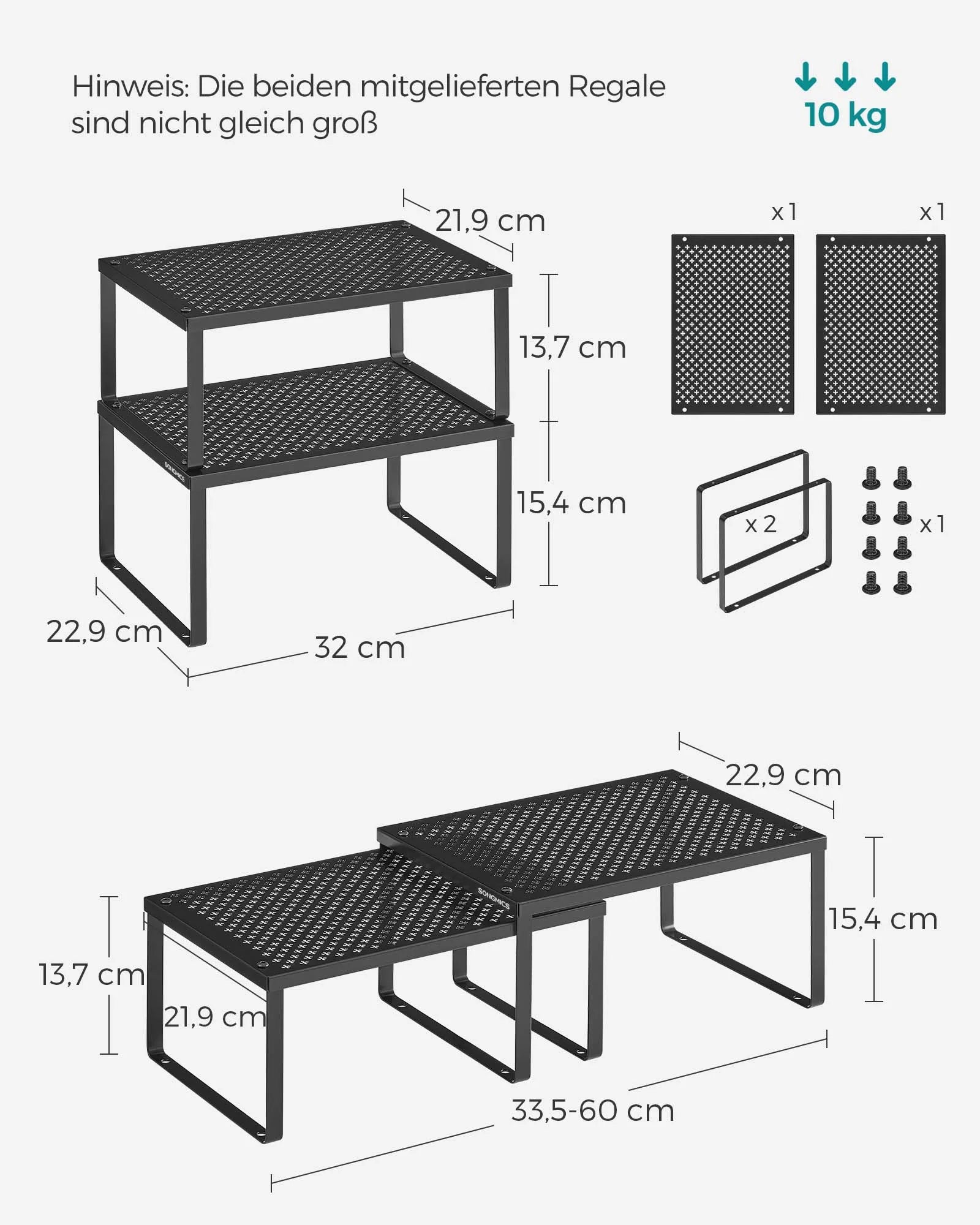 Flexibles Küchenregal Wunder MySalvora