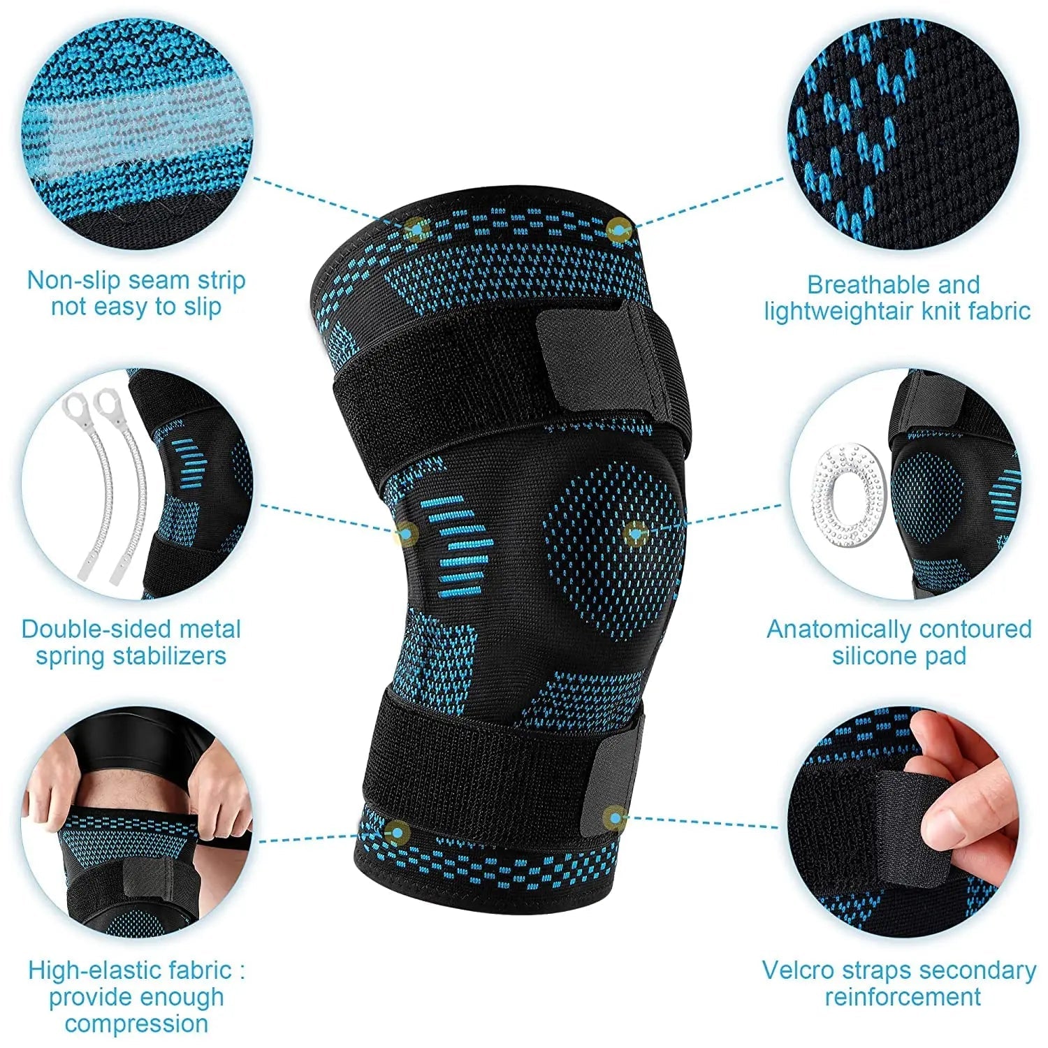 Bequeme Kniebandage für Sport MySalvora