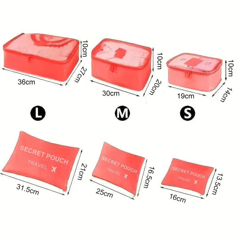 6 Stück Reise-Organizer Set MySalvora
