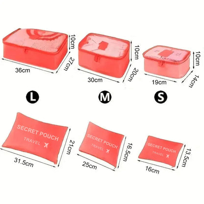 6 Stück Reise-Organizer Set MySalvora