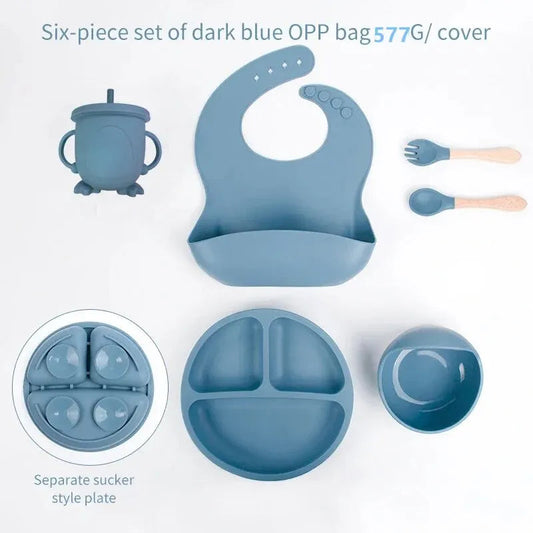 6 Stück Baby Essenset aus Silikon MySalvora