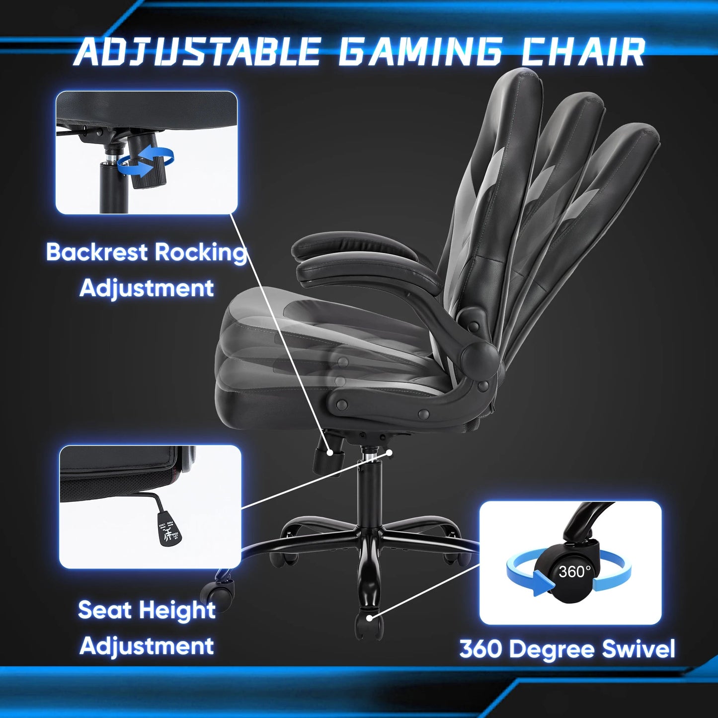 Ergonomischer Gaming Stuhl MySalvora