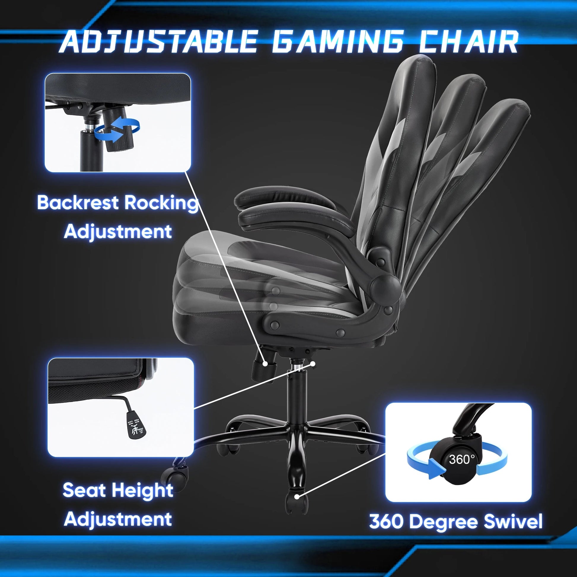 Ergonomischer Gaming Stuhl MySalvora