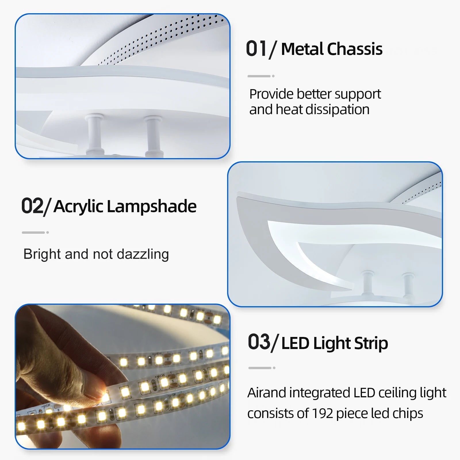 Stilvolle LED-Deckenbeleuchtung MySalvora