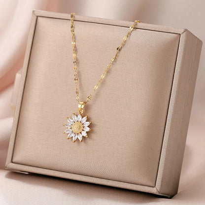Sonnenblumen Kette für Damen MySalvora