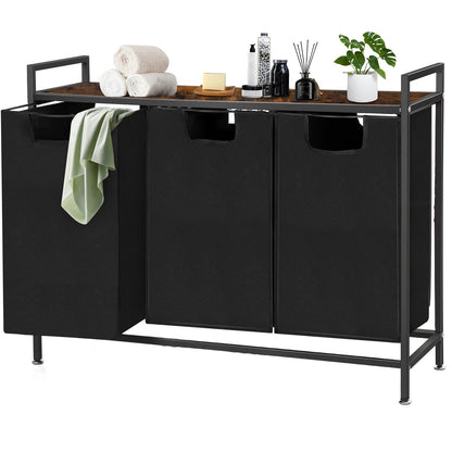 Eleganter Wäschekorb mit Holzdeckel MySalvora