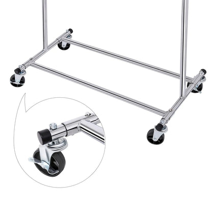 Flexibler Kleiderständer mit Rollen MySalvora