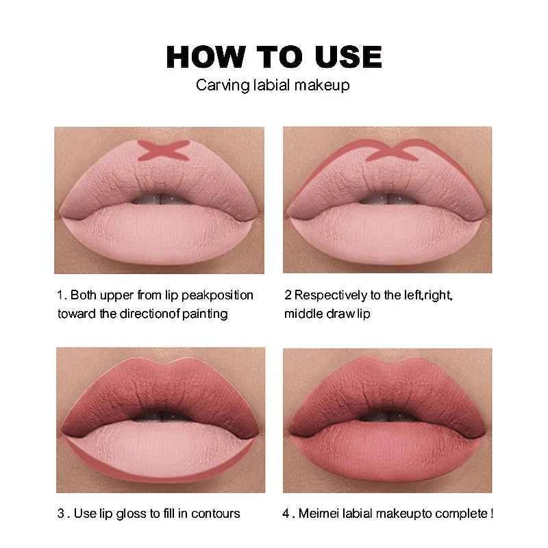 Matte Lippenkonturstifte Set MySalvora