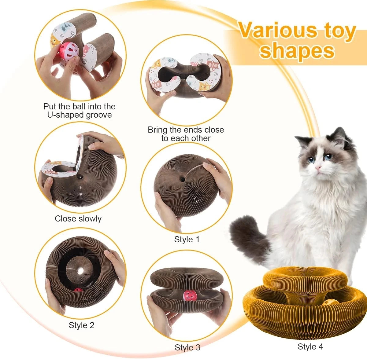 Magischer Katzenkratzball MySalvora