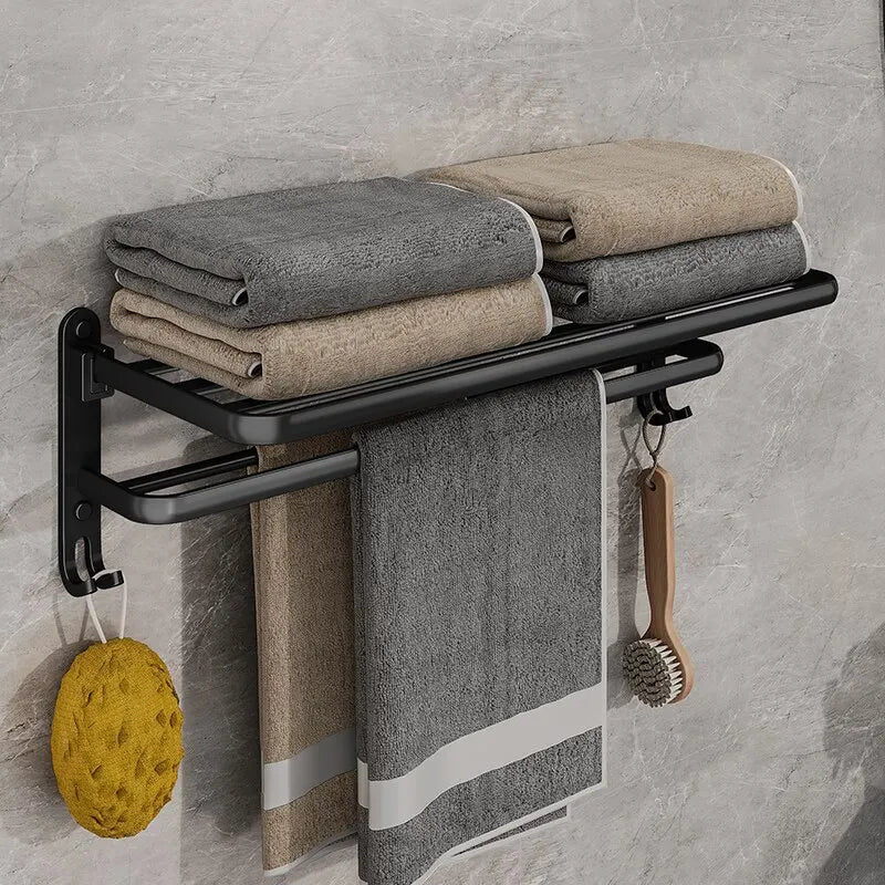 50cm Kompakter Handtuchhalter mit Haken MySalvora