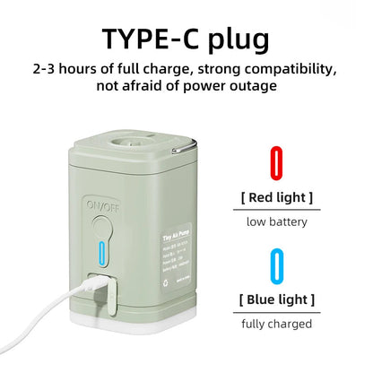 Kompakte Luftpumpe mit Licht MySalvora