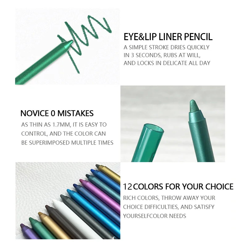 12 Stück Leuchtender Eyeliner MySalvora