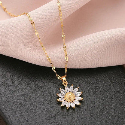 Sonnenblumen Kette für Damen MySalvora